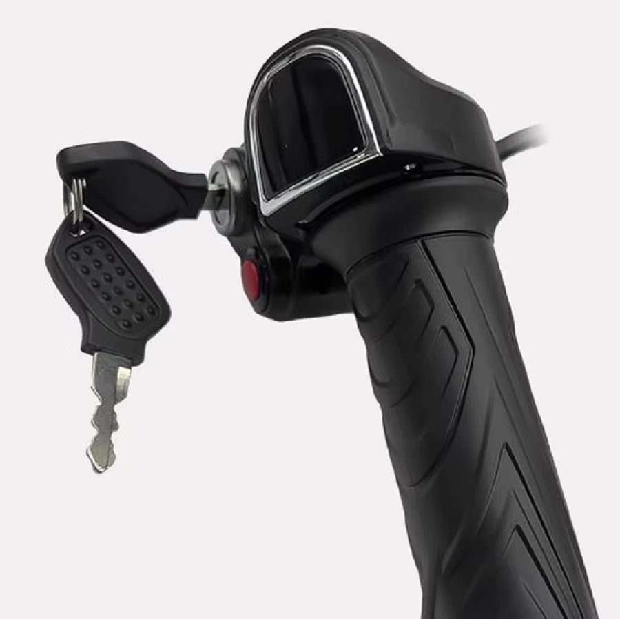 E-bike-Accélérateur torsadé avec interrupteur à clé pour scooter électrique