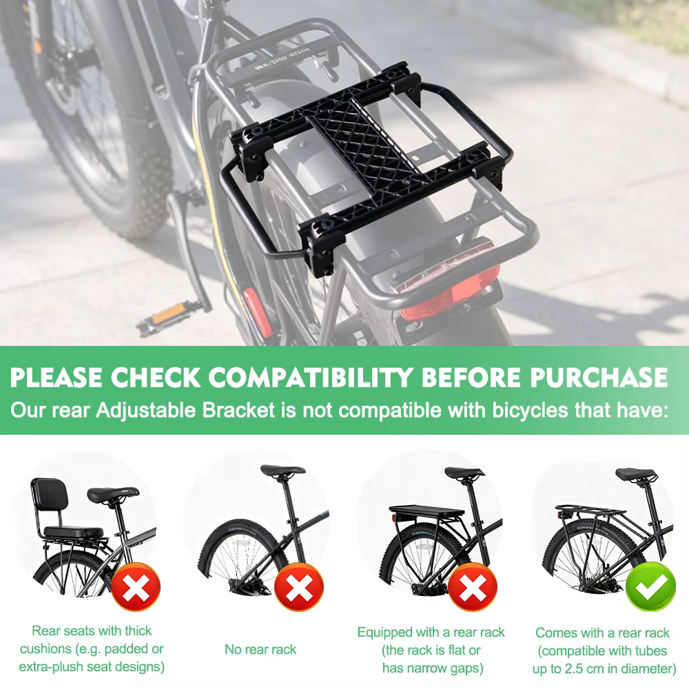 NEWBOLER – support réglable à dégagement rapide pour vélo électrique