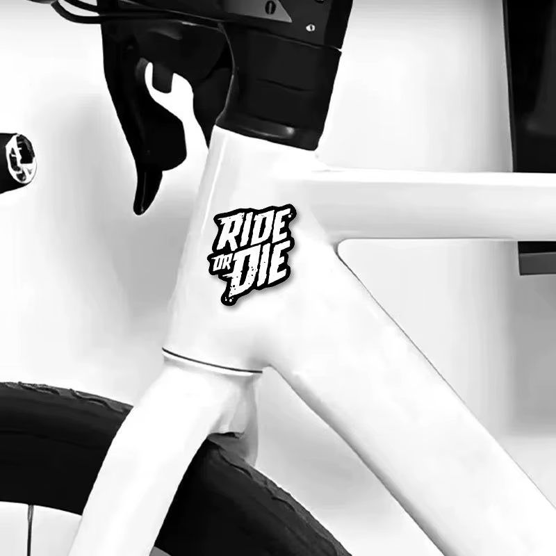 Autocollants pour VTT - 1 autocollant en PVC imperméable et durable pour tube avant de vélo