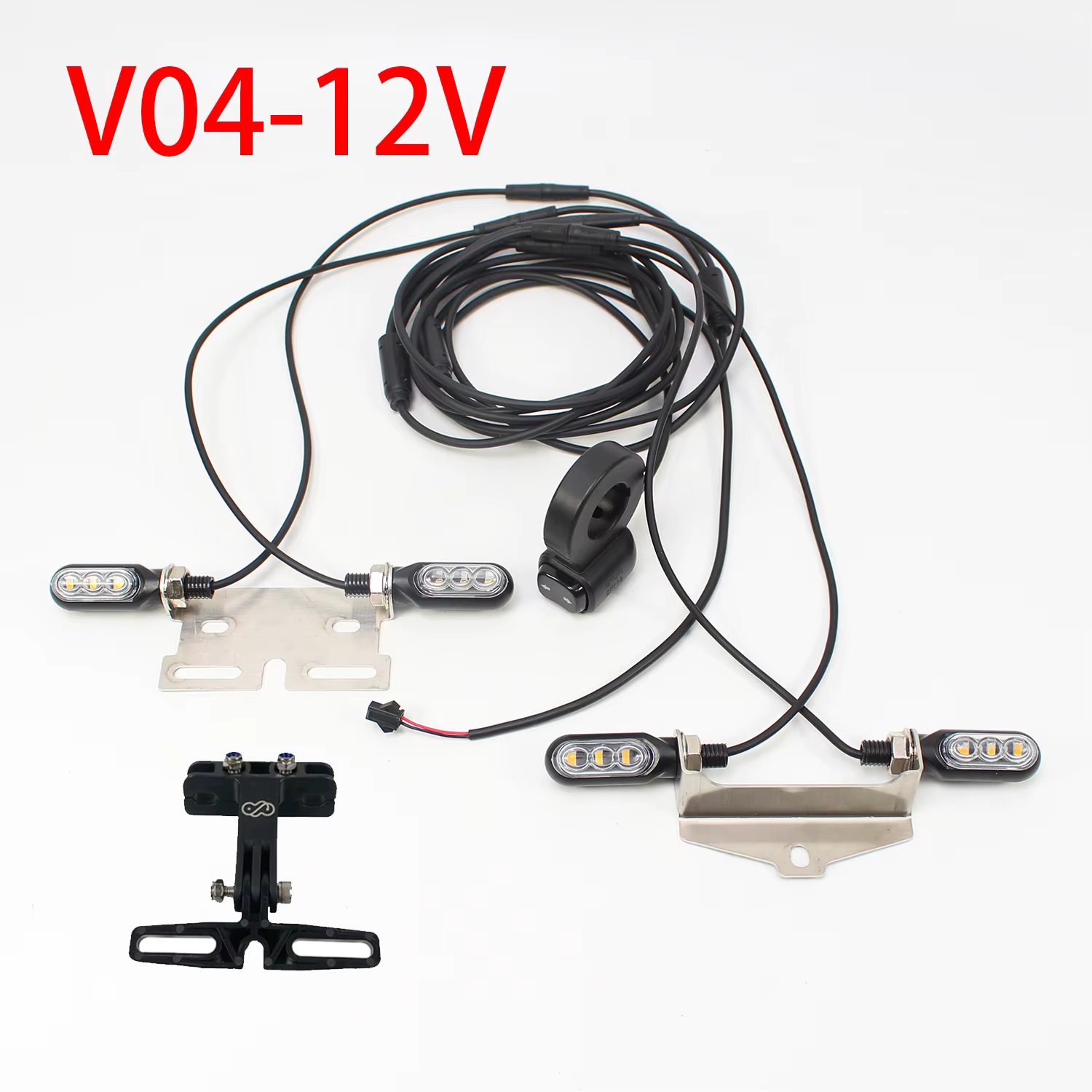 EBKE vélo électrique Ebike clignotant V04 12V ou 36V 48V 52V 72V câble étanche LED