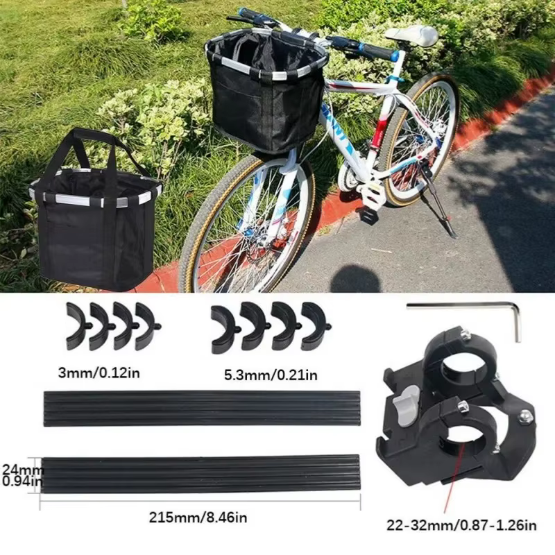 Panier avant de vélo 2-en-1 détachable pour petit animal de compagnie