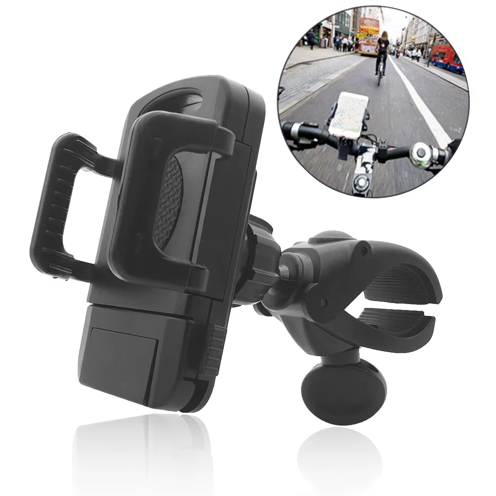 Xnyocn-Support universel de téléphone pour vélo et moto, socle rotatif à 360 degrés, avec pince, pour smartphone