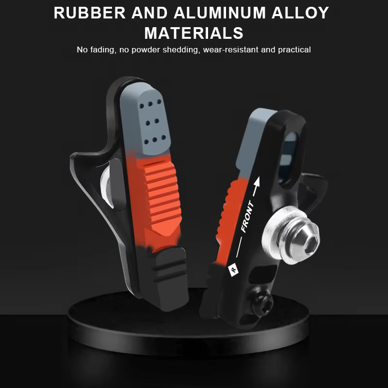 1 paire de plaquettes de frein pour vélo de route, plaquettes de frein C-Brake en alliage d'aluminium CNC, durables, silencieuses, en caoutchouc, accessoires de cyclisme