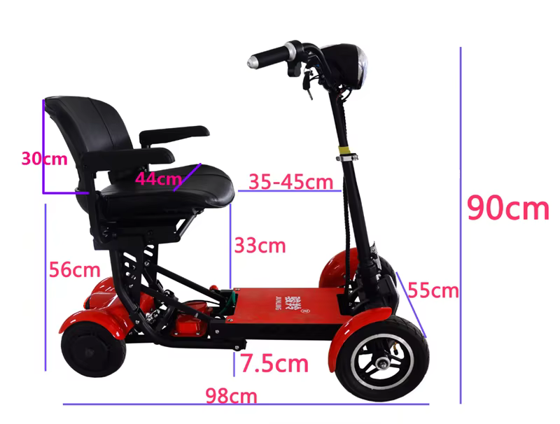 Scooter électrique adulte 500W double moteur 4 roues