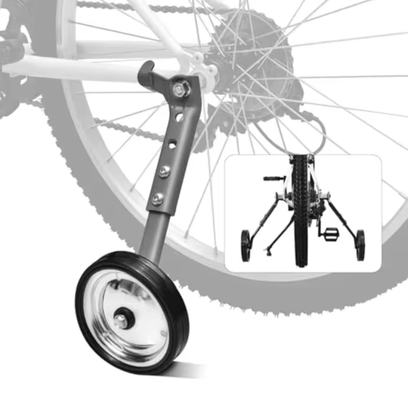 Roues d'apprentissage pour vélos adultes et enfants de 16 à 26 pouces, vélos multi-vitesses, construction en acier, supports de renforcement épaissis