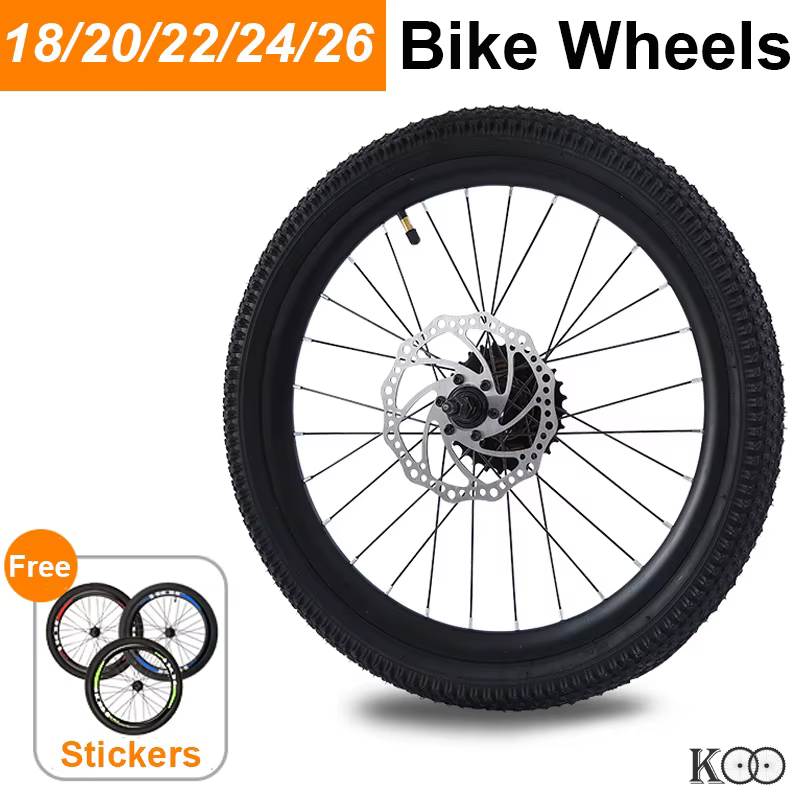 Ensembles de roues de vélo VTT 18/20/22/24/26 pouces roue avant/arrière