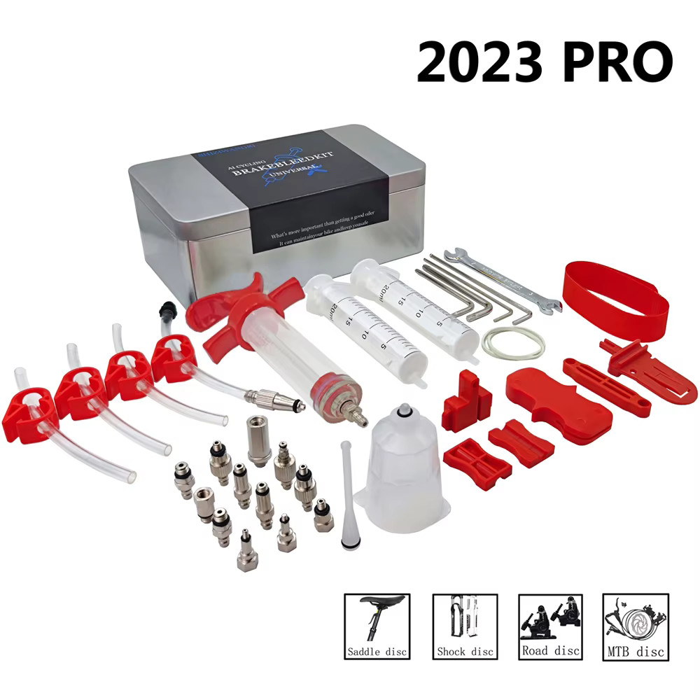 Kit de purge d'huile de frein à disque hydraulique de vélo professionnel, pour SHIMANO,SRAM,Avid, série vtt, outils de réparation de freins de vélo de route, 2024