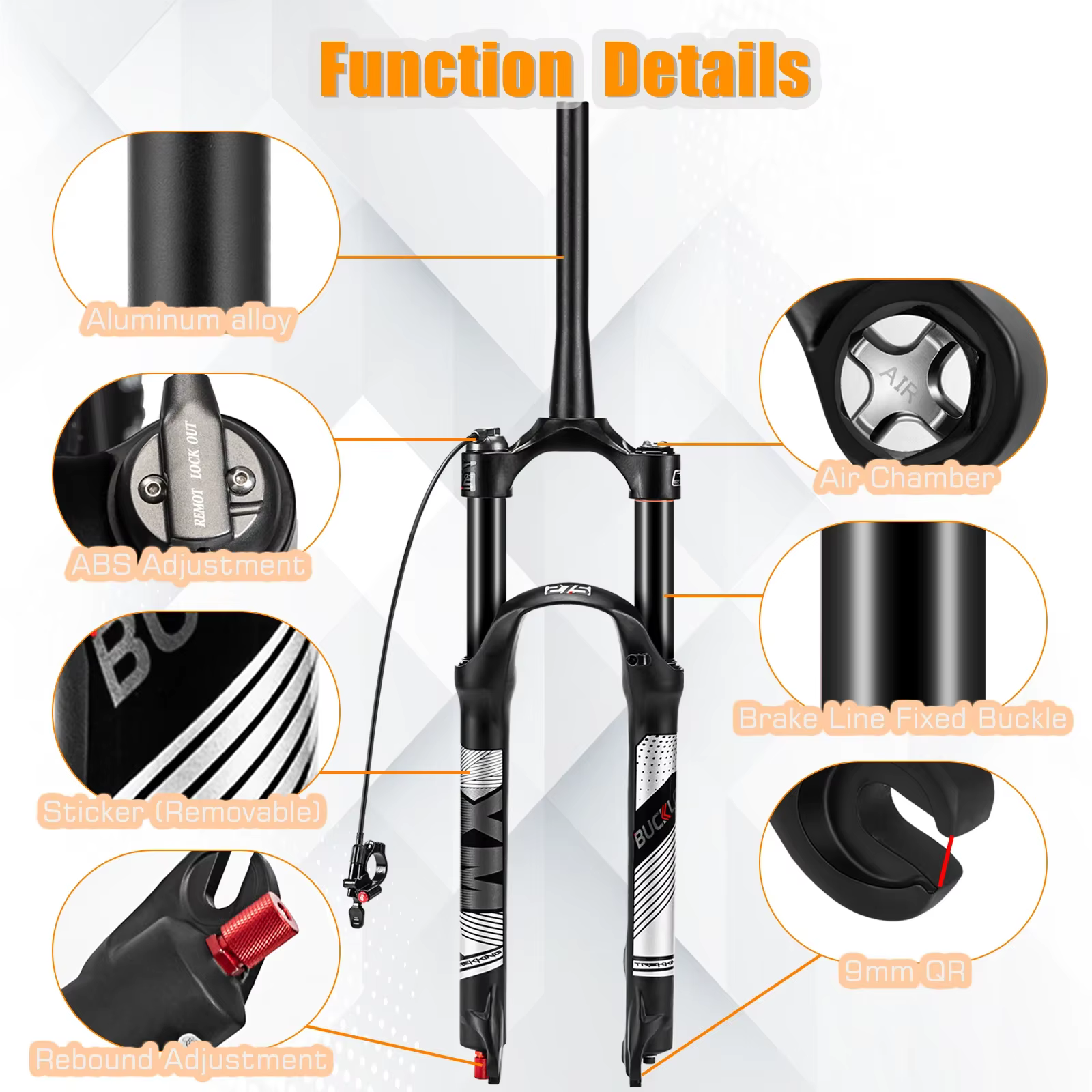 BUCKLOS fourche de vélo 26/27