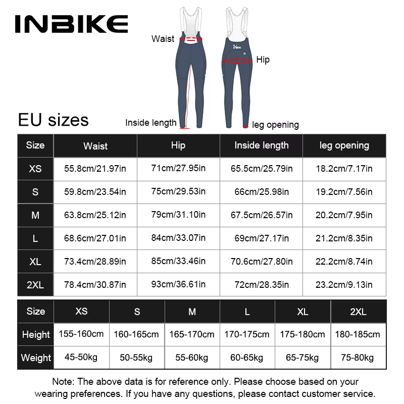 INBIKE – pantalon à bretelles pour femme