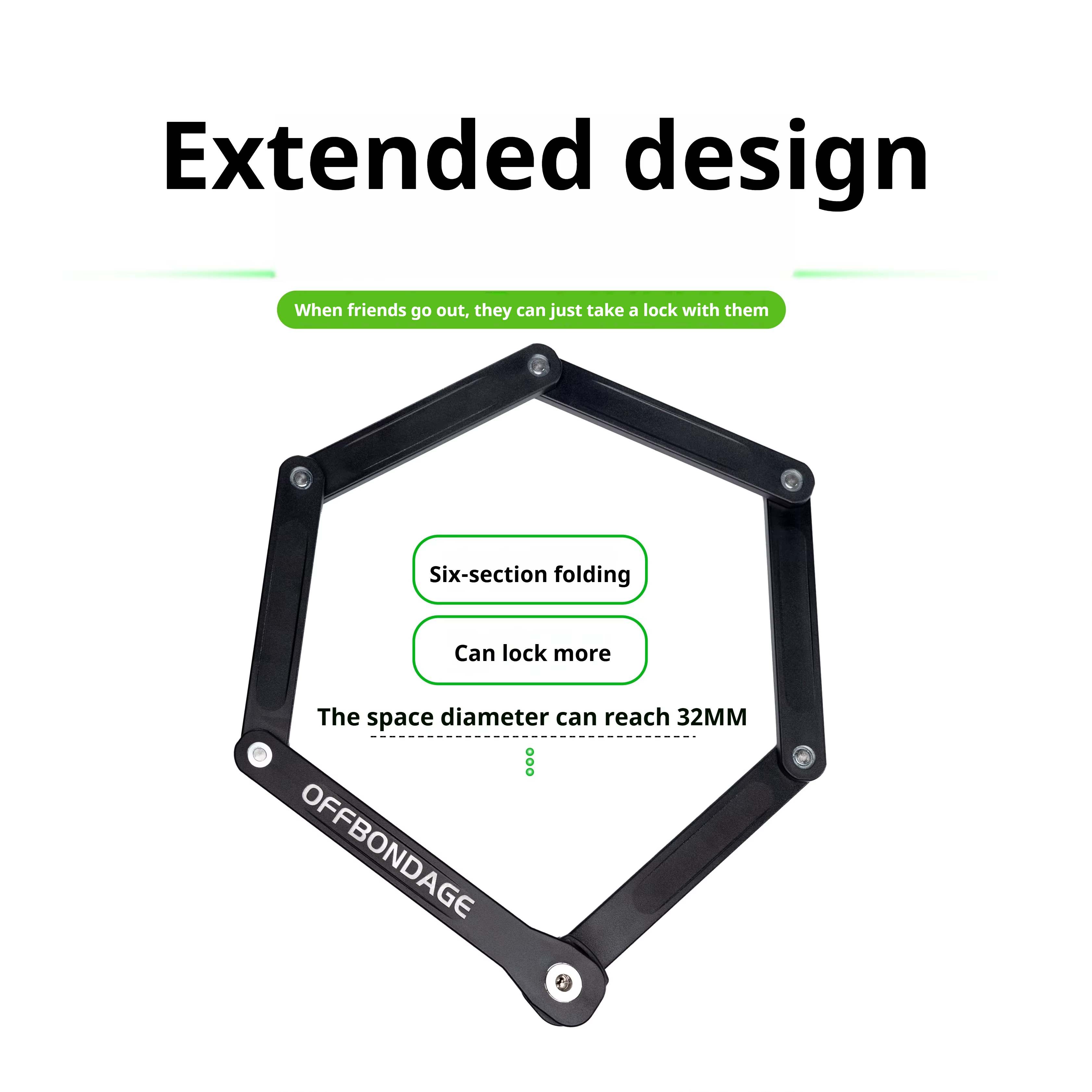 Antivol pliable OFFBONDAGE pour vélo
