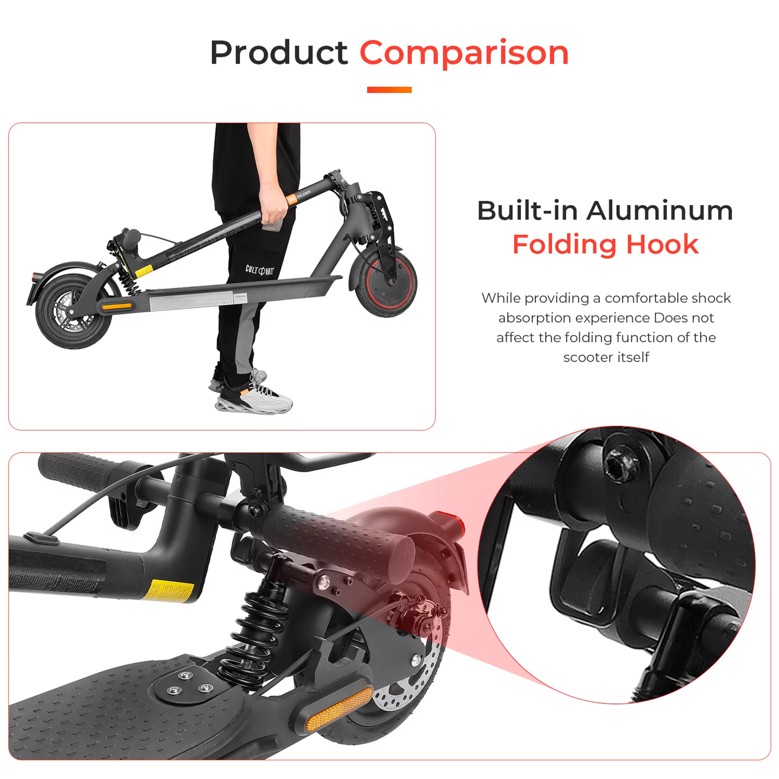 Pour Xiaomi M365 Pro Pro2 1S Scooter électrique Kit de Suspension arrière amélioré amortisseur