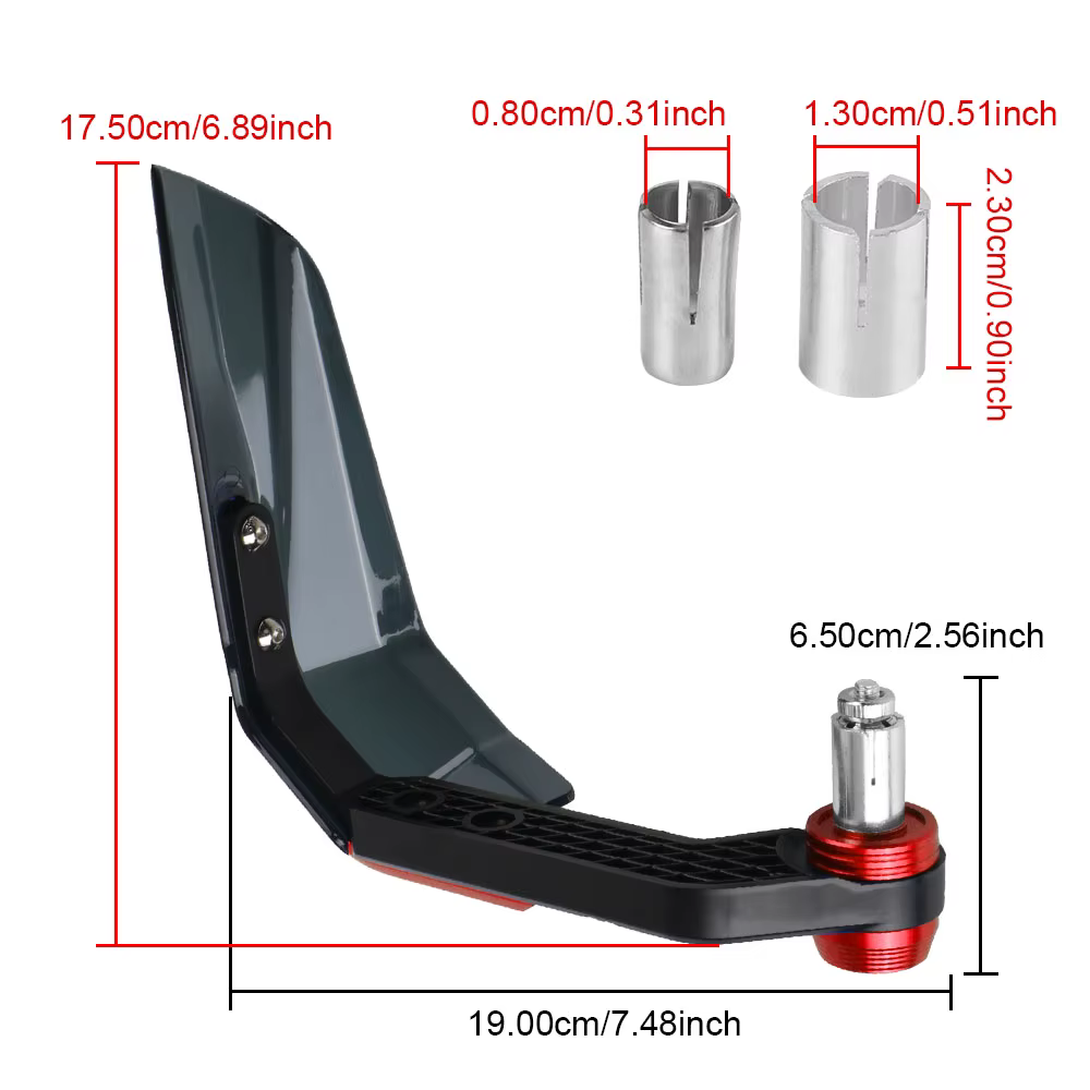 Protège-mains de moto en alliage d'aluminium