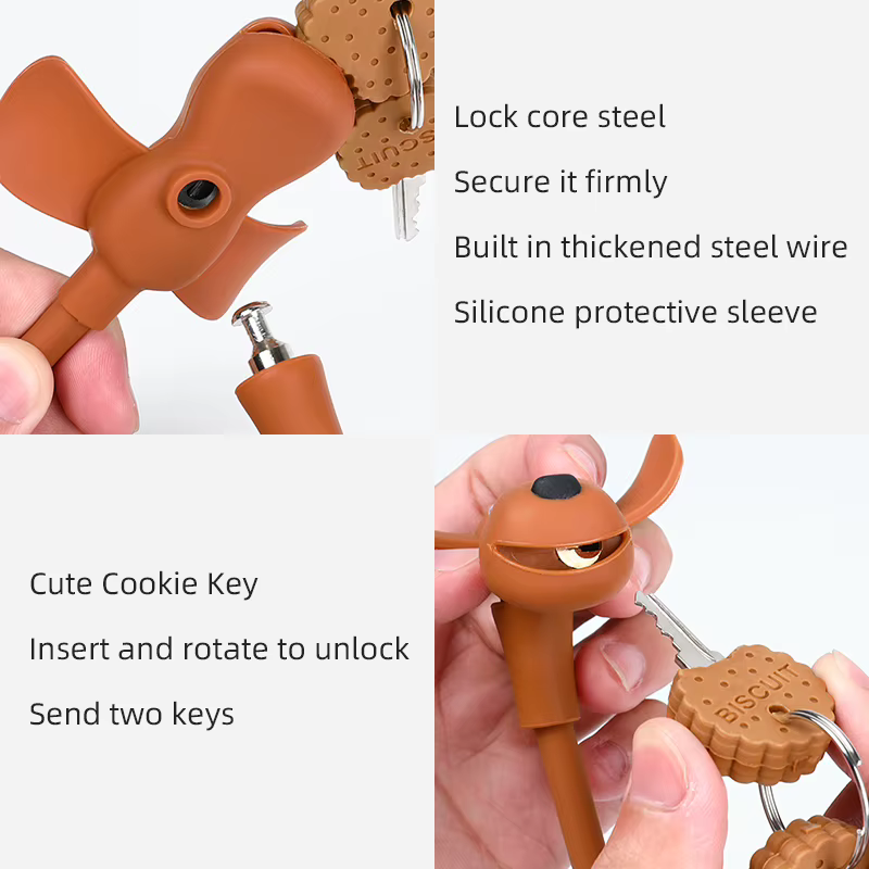 Serrure de vélo créative pour chiot