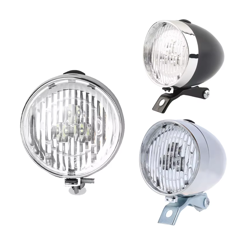 Feu avant de vélo Vintage à 3 LED