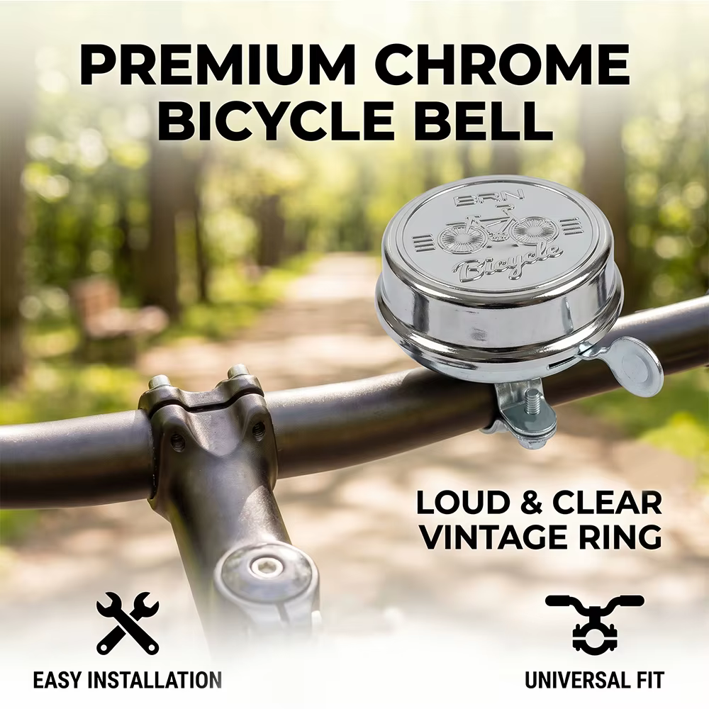 Cloche de vélo vintage rétro