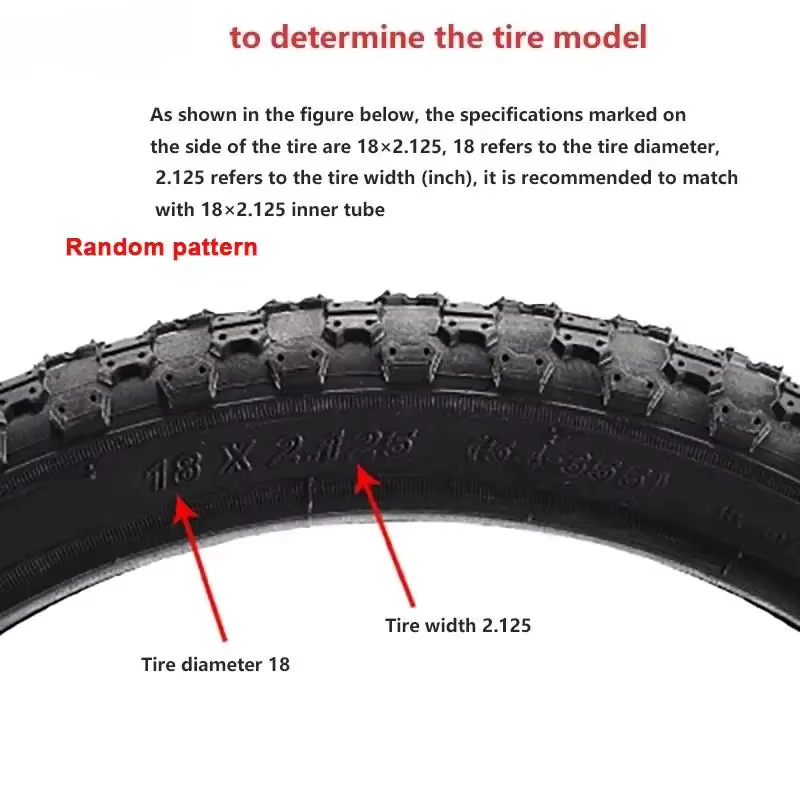 Pneus de vélo VTT 12/14/16/20/24/26X1.75/1.95/2.4 pouces