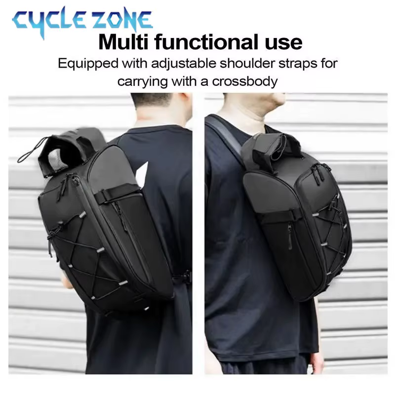 Sac de coffre de vélo grande capacité porte-vélo sacs de siège réfléchissant en plein air cyclisme sac de support