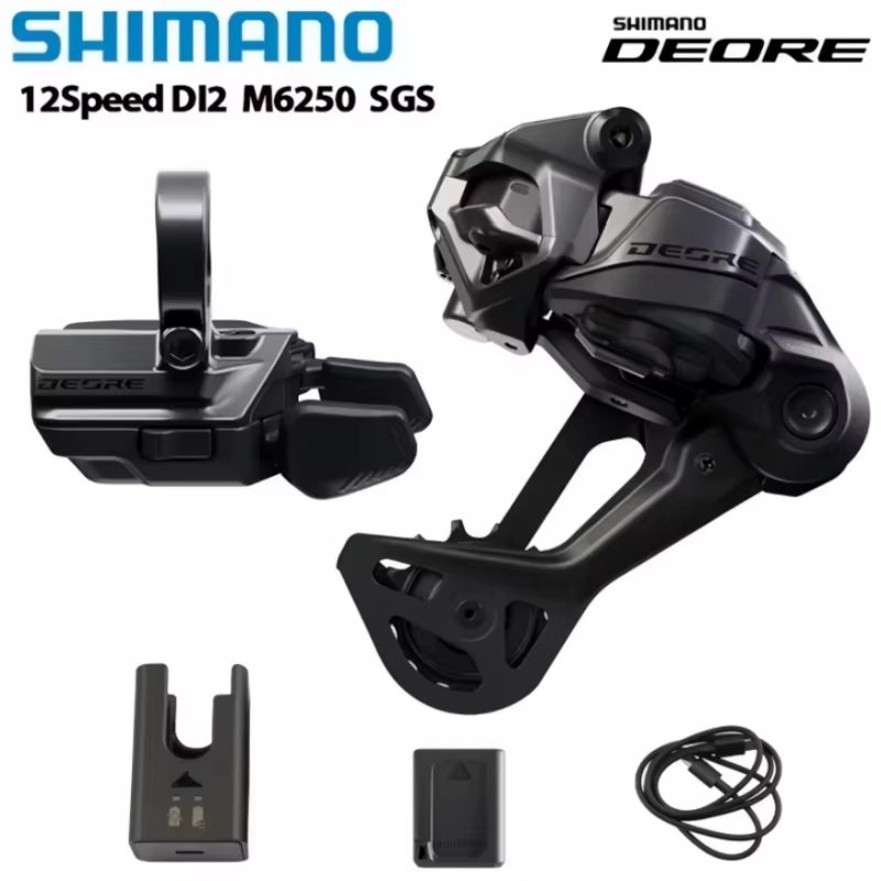 NOUVEAU VTT SHIMANO 12s Di2 DEORE SW-M6250 RD-M6250 SGS ​ ​ Vélo de montagne avec chargeur EC-DN100
