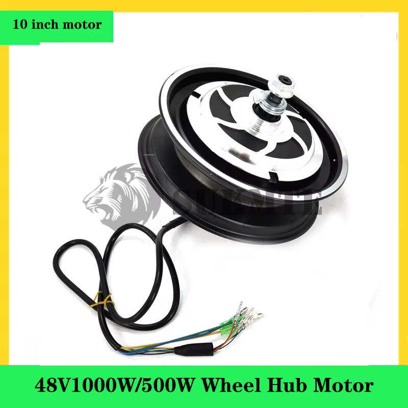10 pouces Scooter électrique 48V 1000W/500W moyeu de roue motrice nouveau moteur 48V 1000W vélo pliant