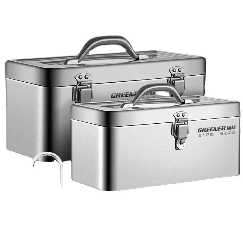 Boîte de Rangement Multifonctionnelle en Acier Inoxydable, Outils Portables, Accessoires de Quincaillerie, pour Électricien Professionnel
