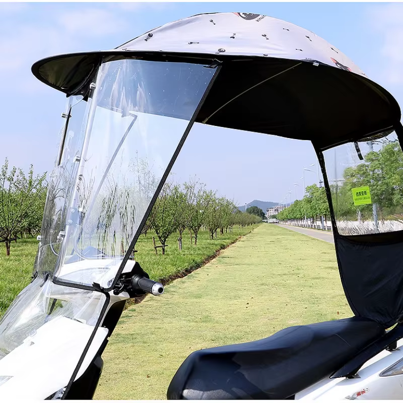 Nouveau pare-brise de Moto véhicule électrique auvent Tricycle