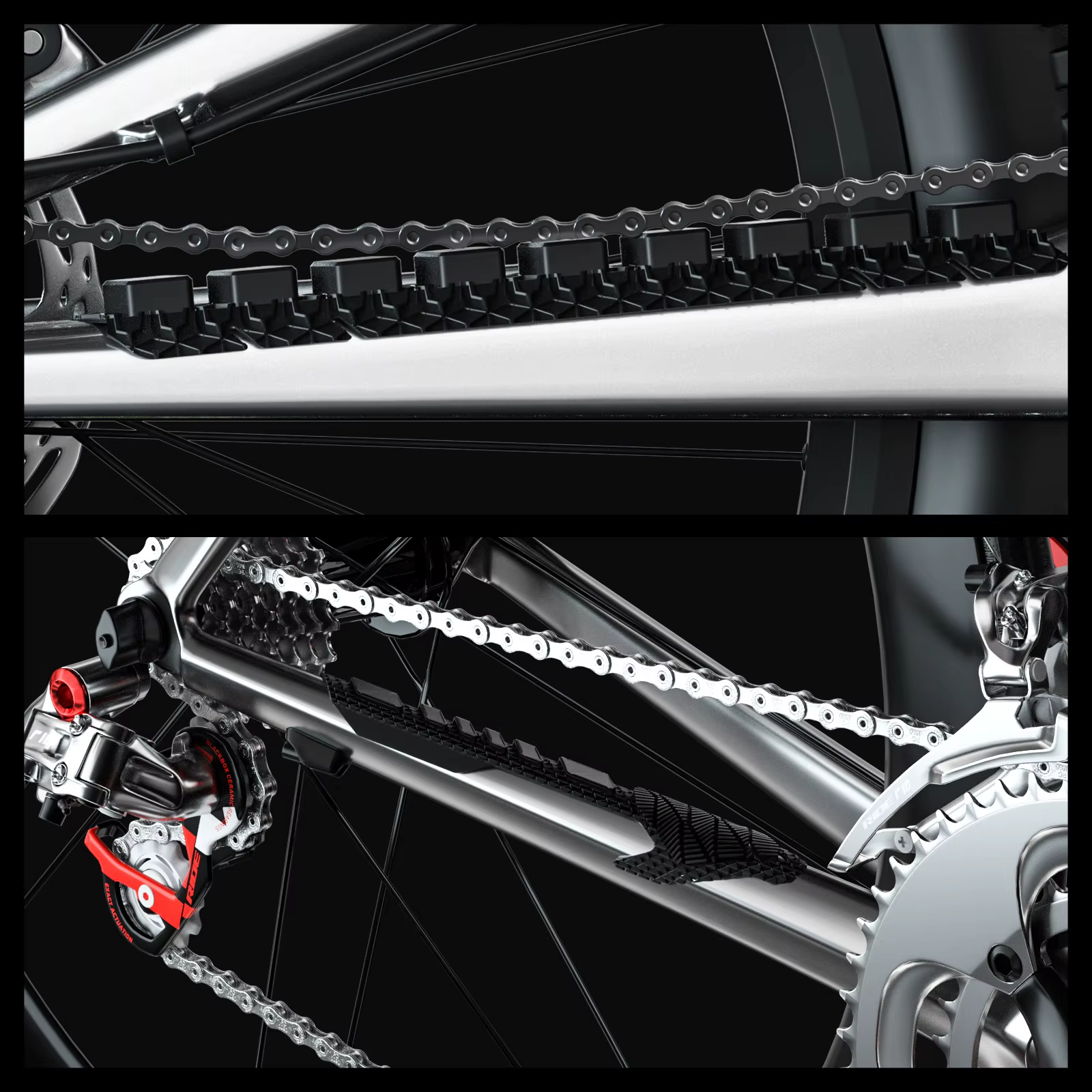 ENLEE – autocollant de chaîne de vélo en Silicone