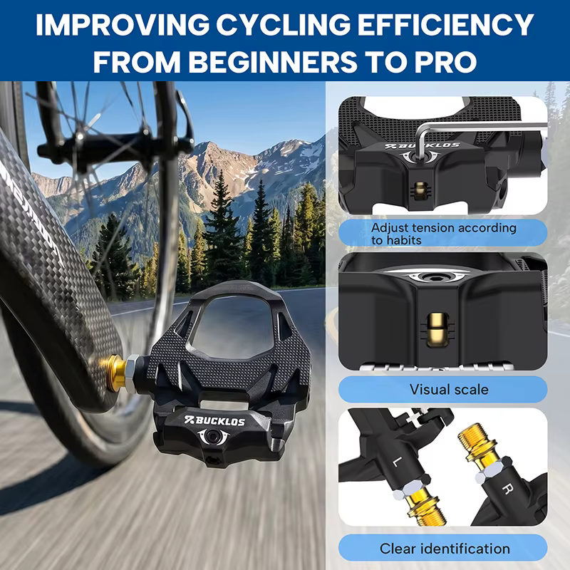 Pédales de vélo de route BUCKLOS