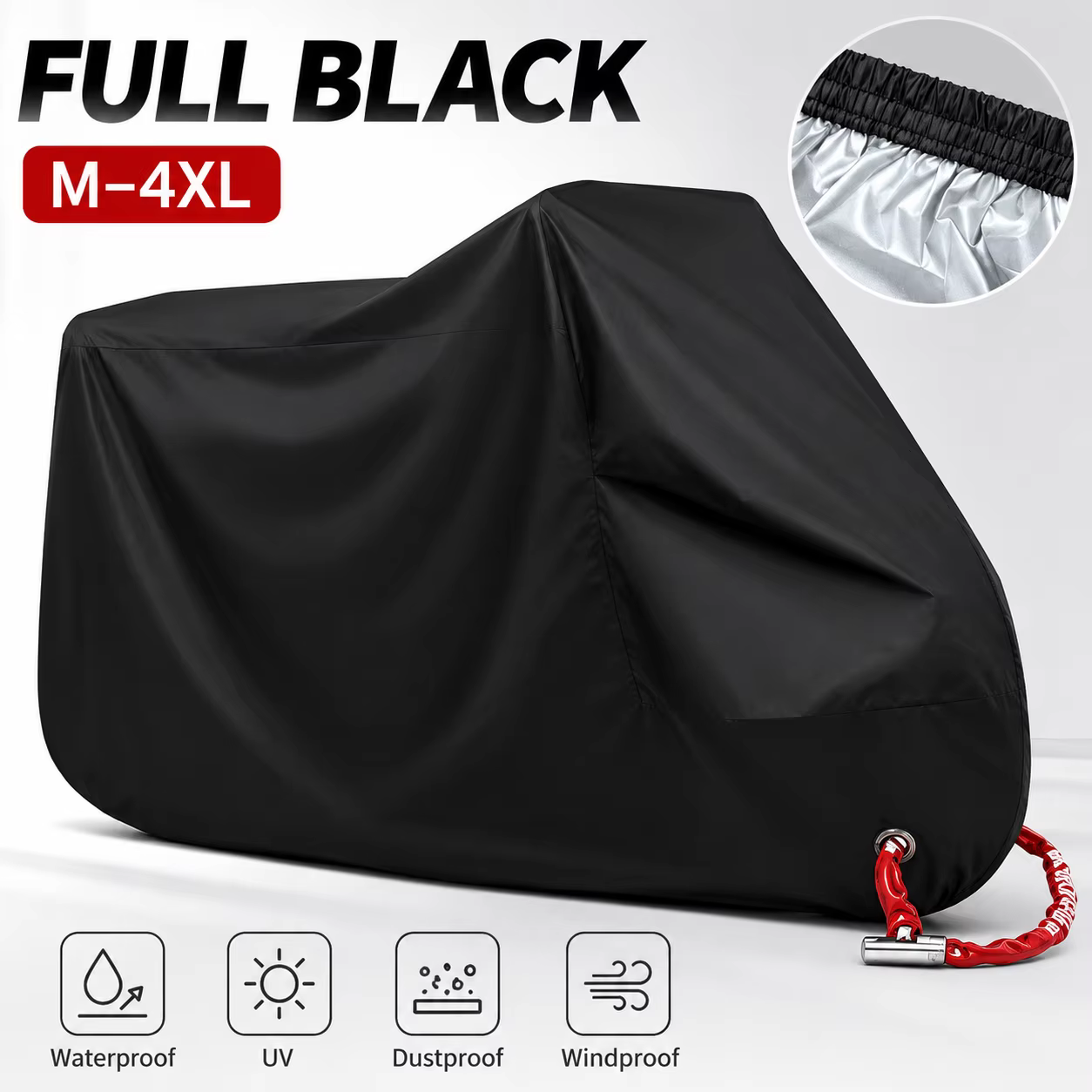 Housse de protection imperméable pour moto
