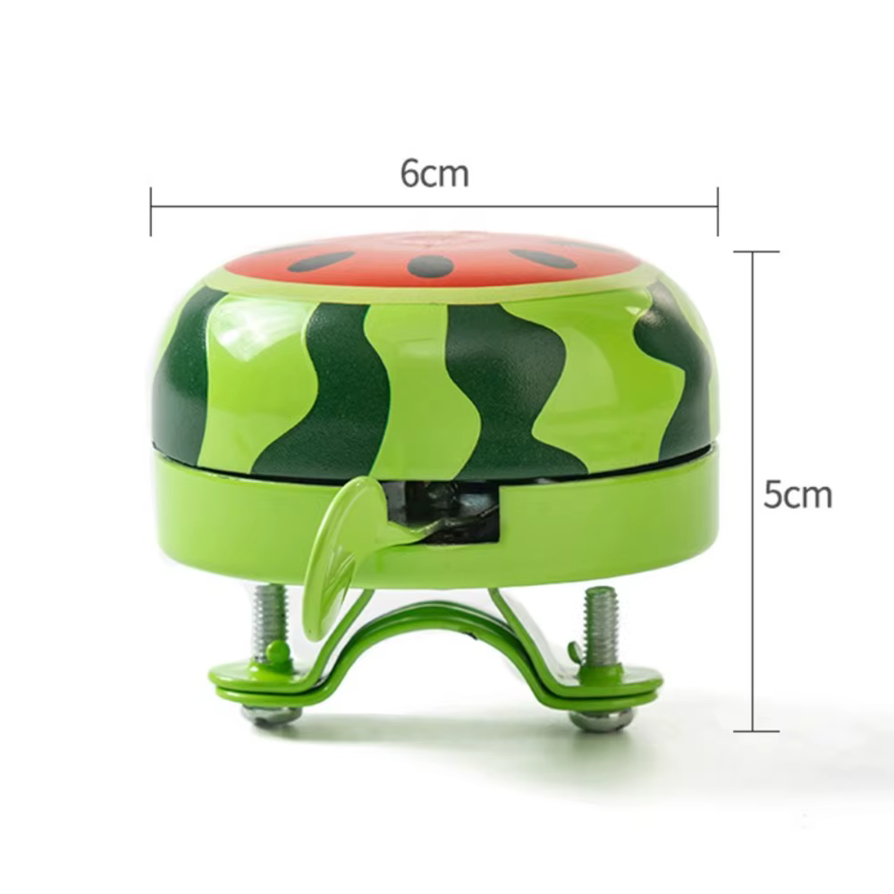 Dessin animé pastèque fraise motif cloche vélo