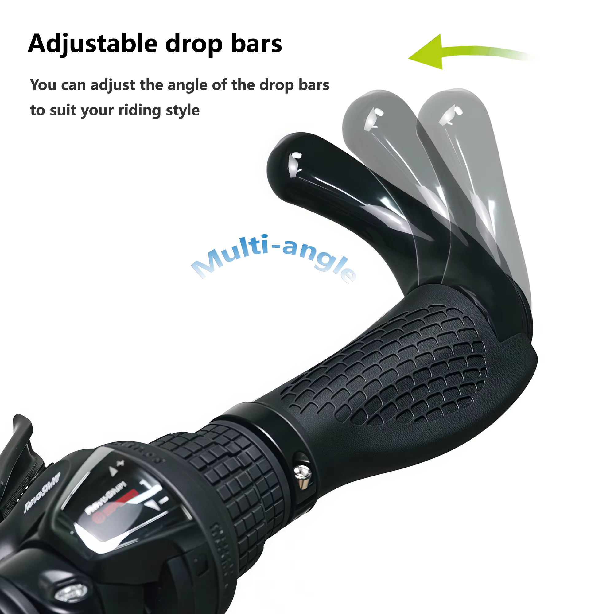 Poignées ergonomiques coordonnantes pour guidon de vélo