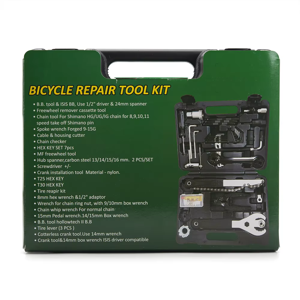 Trousse à outils professionnelle pour vélo 21 en 1 | Outil de réparation multifonction pour manivelle