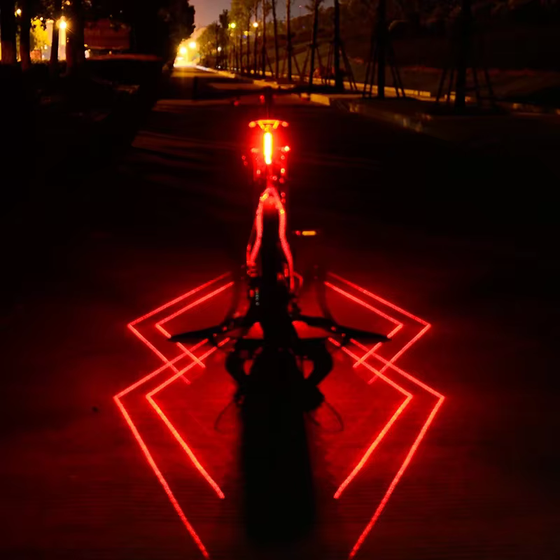 Feu Laser pliant pour vélo