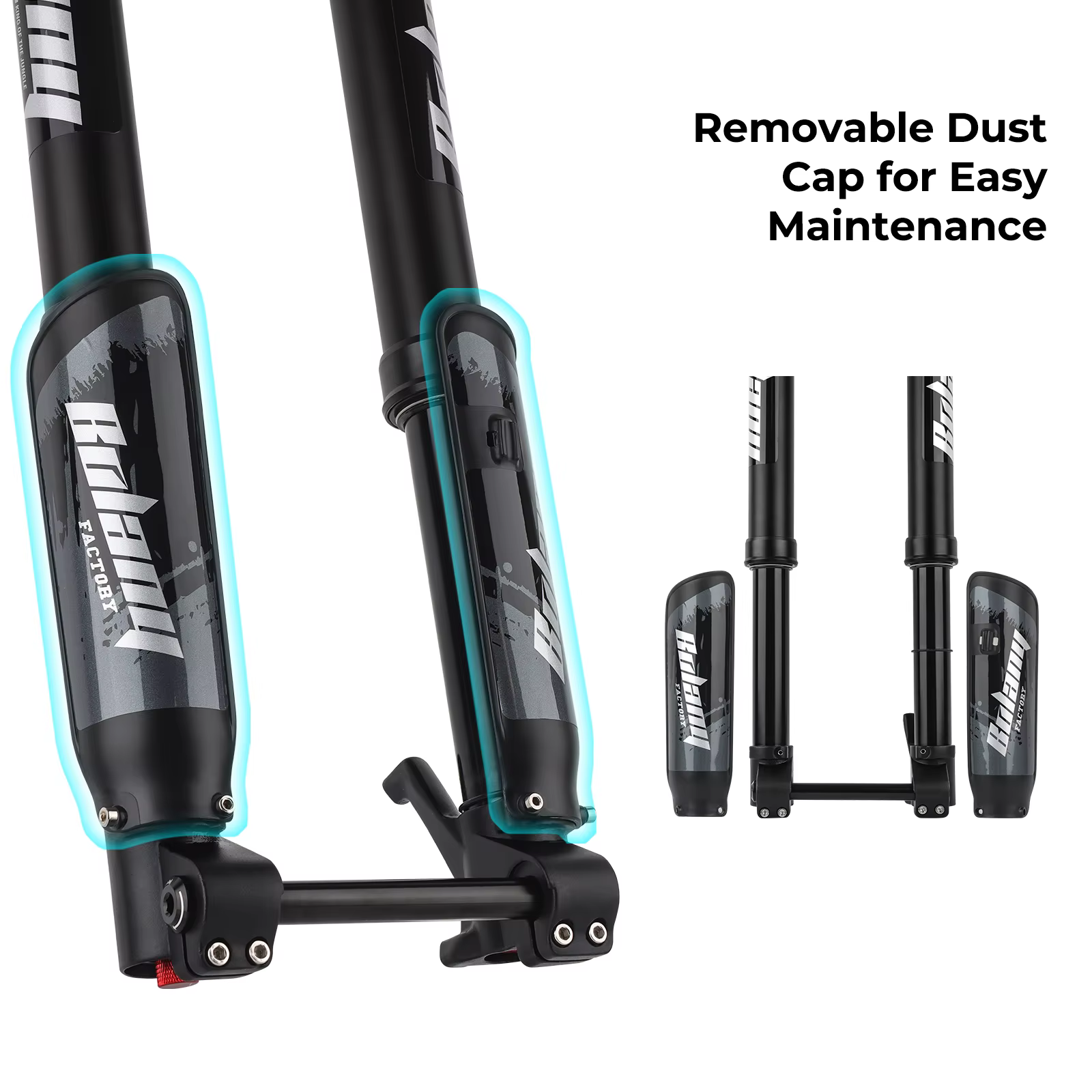 BOLANY fourche de vélo inversée Double épaule