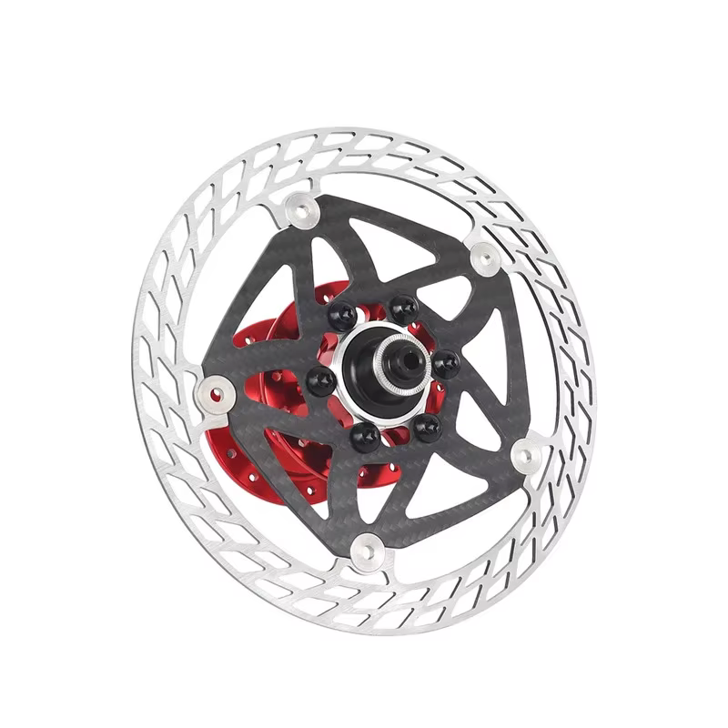 TTPRO Frein à disque de vélo ultraléger en fibre de carbone 140 mm 160 mm 180 mm avec rotors à 6 boulons