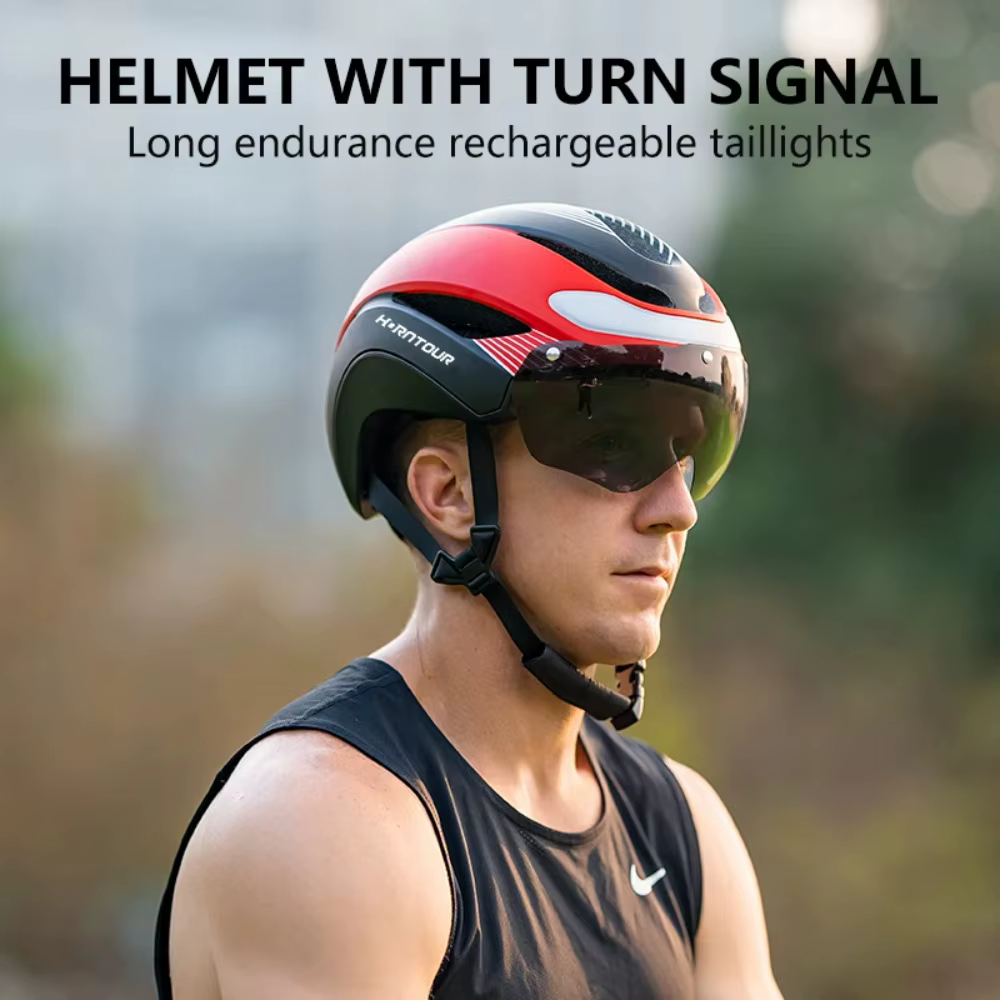 Horntour 2025 casque de vélo lumières de conduite