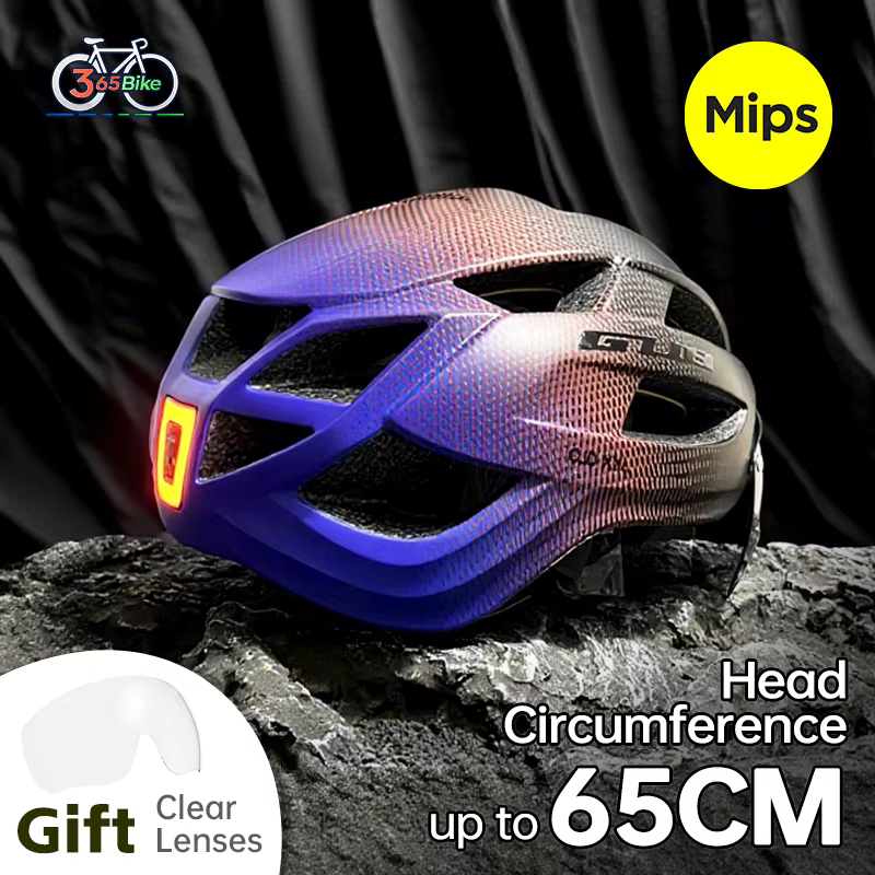 GUB Casque de route pour hommes Mips Casques de cyclisme de sécurité avec feu arrière