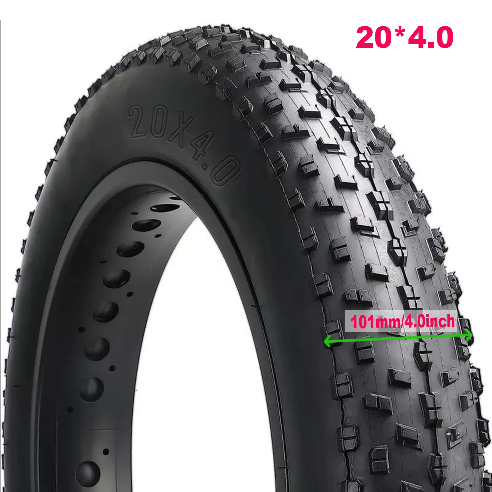 Pneu de vélo électrique pliant robuste en Kevlar Bead de 20 pouces-pneus 26/20 pouces (26x4.0
