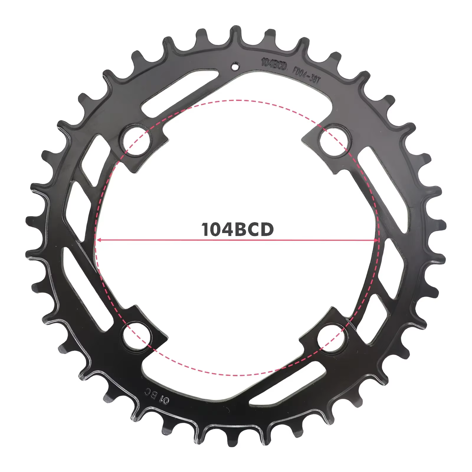 Prowheel-Plateau de vélo rond en acier