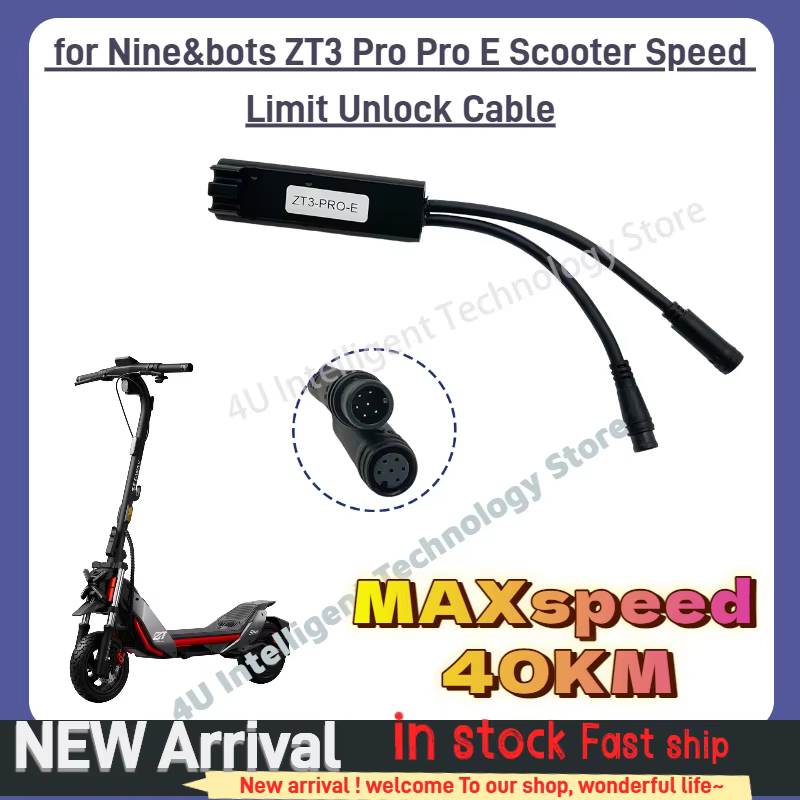 Câble de déverrouillage de la limite de vitesse pour trottinette électrique Ninebot ZT3 Pro