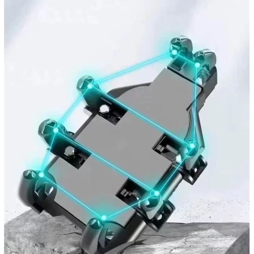 VIKEFON universel nouveau support de téléphone portable à huit griffes amélioré pour moto Scooter ATV vélo e-bike