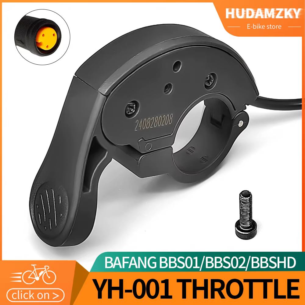 Ebike 36V/48V/52V/60V BAFANG mi-moteur YH-001Thumb accélérateur Compatible BBS01 BBS02B BBSHD 350W-1000W moteur pour vélo électrique