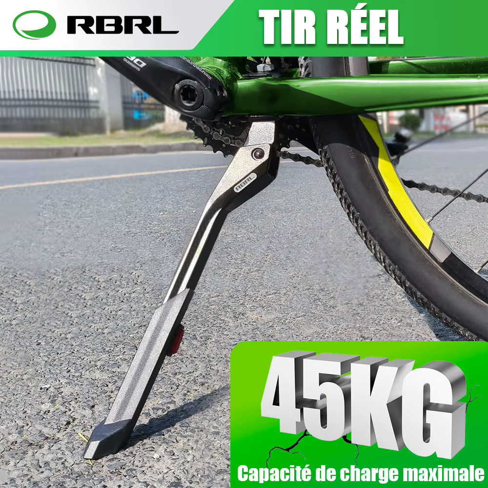 Béquille centrale de vélo réglable en aluminium