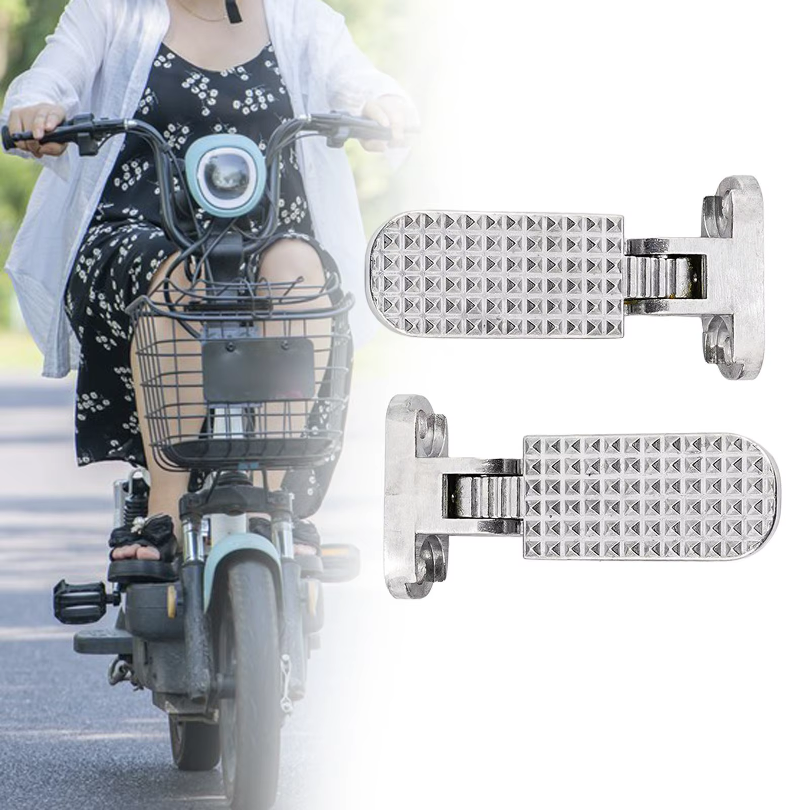 2 pédales arrière de vélo électrique