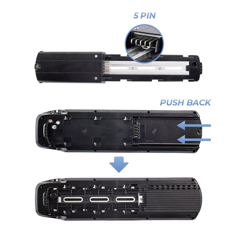 HaiLong A Ebike batterie boîte 42 pièces cellules vélo électrique vers le bas Tube boîtier avec Base de support 10S4P