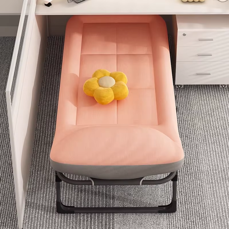 Lit pliant à jambes minimalistes, chambre moderne, princesse endormie, matelas de salon, accessoires de maison