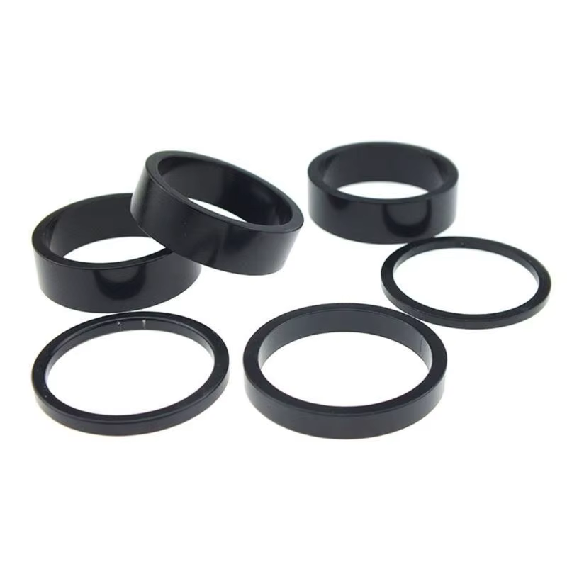 Rondelle de casque de vélo en alliage d'aluminium, 6 pièces/ensemble, rondelle de fourche avant de vélo de montagne, tige de vélo, entretoises de guidon, joint d'anneau 28.6mm