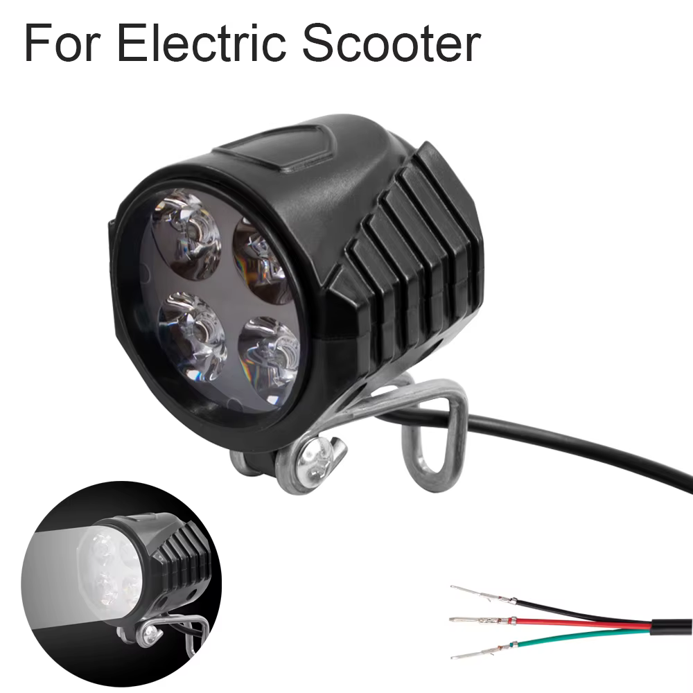 Scooter électrique 4 LED feu avant