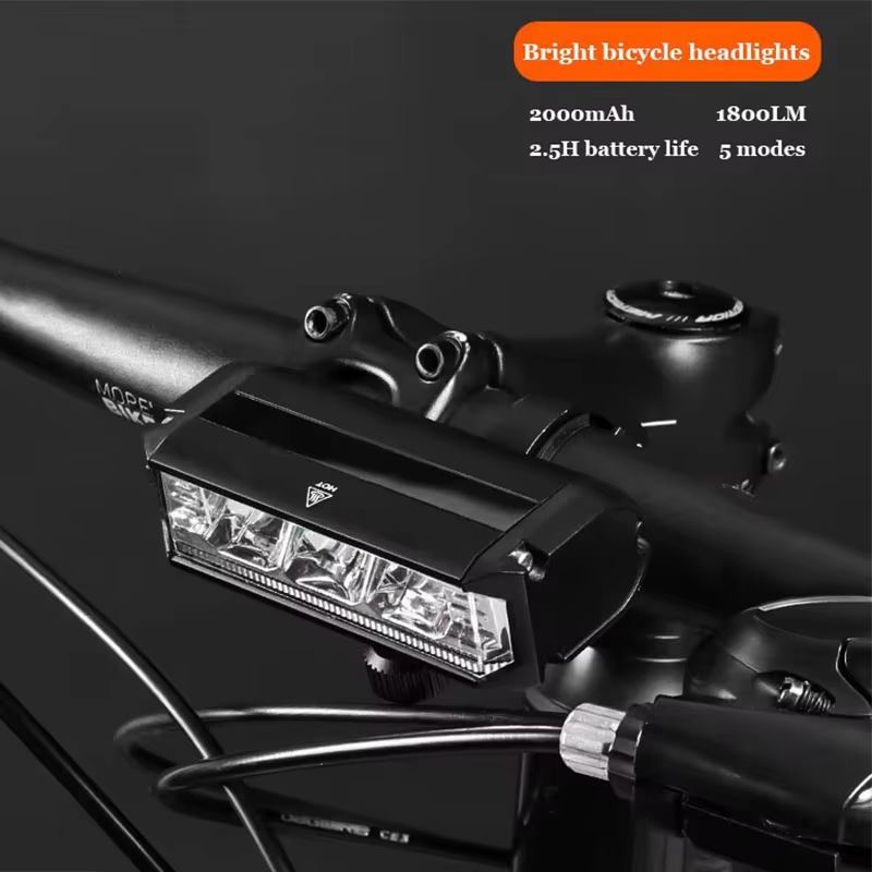 1800LM 3 Led vtt vélo lumières 2000MAH Rechargeable