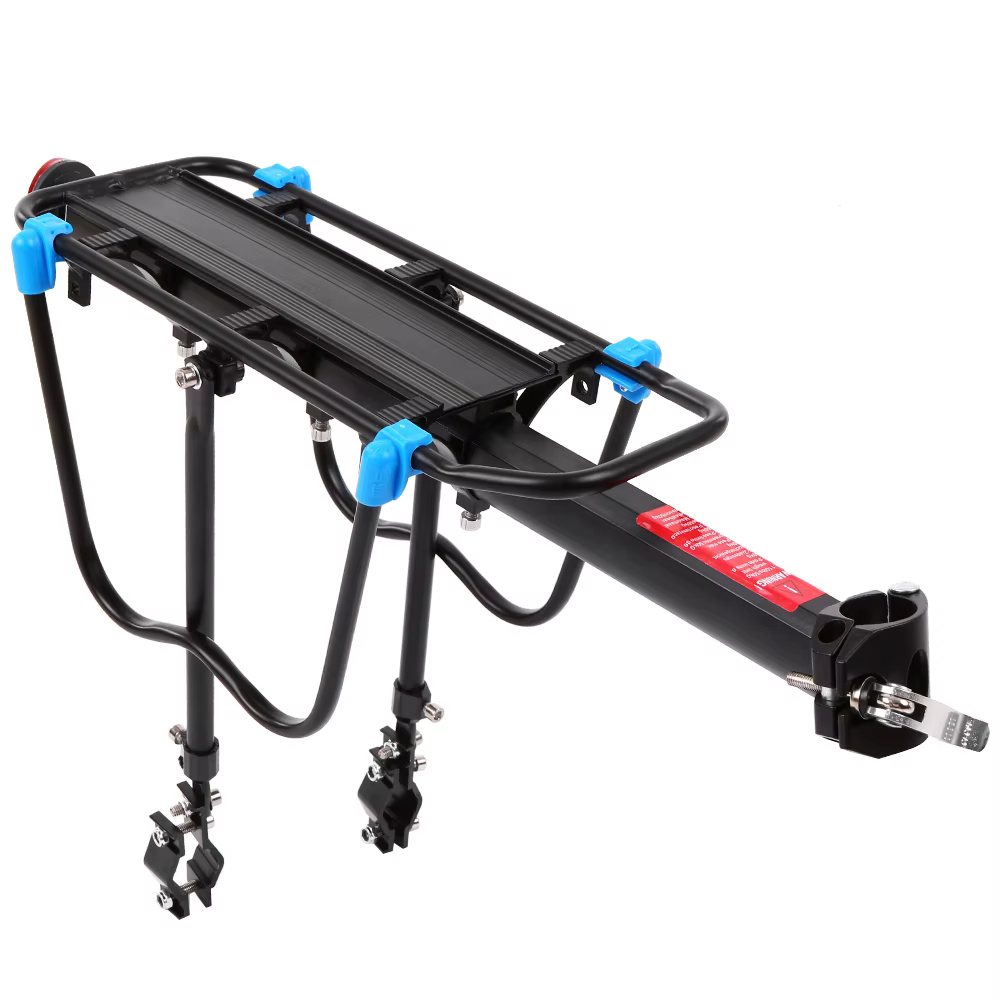 Porte-bagages arrière réglable en alliage d'aluminium pour VTT