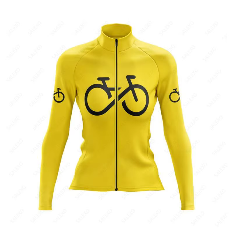 Maillot de cyclisme à manches longues pour femmes